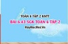 Bài 6.43 SGK Toán 6 tập 2 Kết nối tri thức